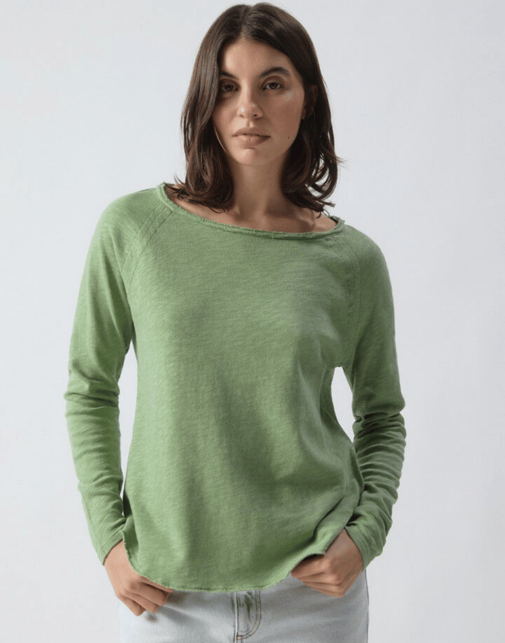 Vintage Lemongrass Cotton Sonoma Long Sleeve T-Shirt