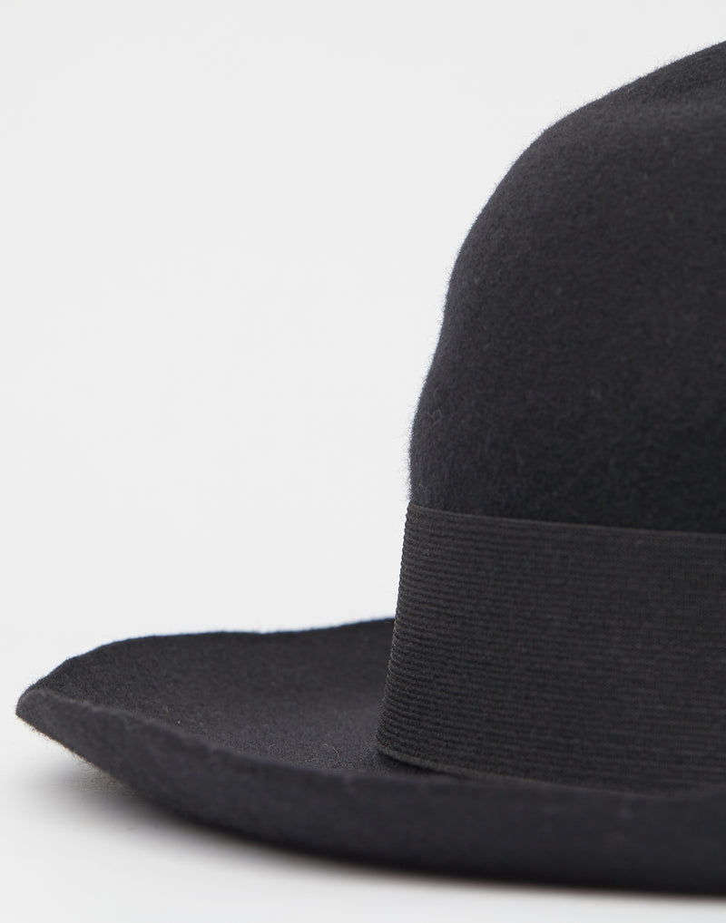 Dark Grey Lazy EB Felt Hat