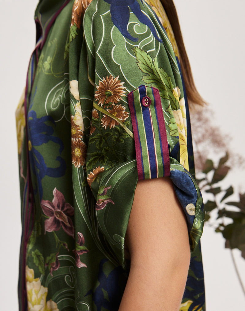 Silk Satin Avery Shirt