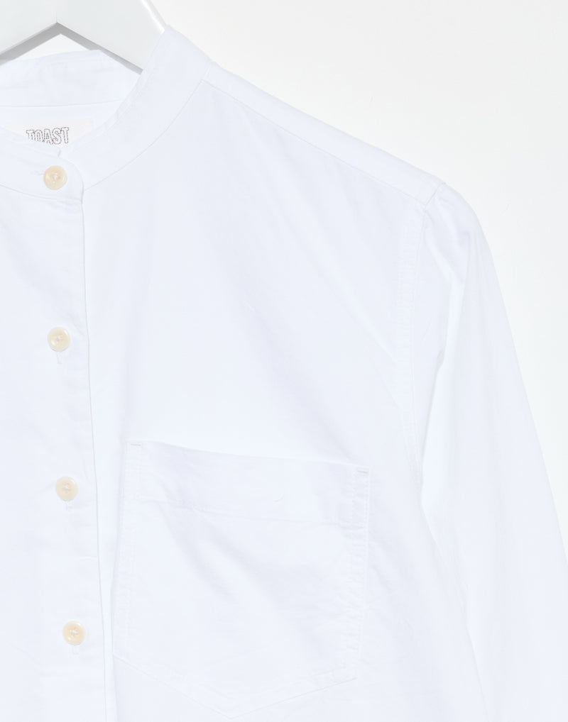 White Cotton Taro Oxford Shirt
