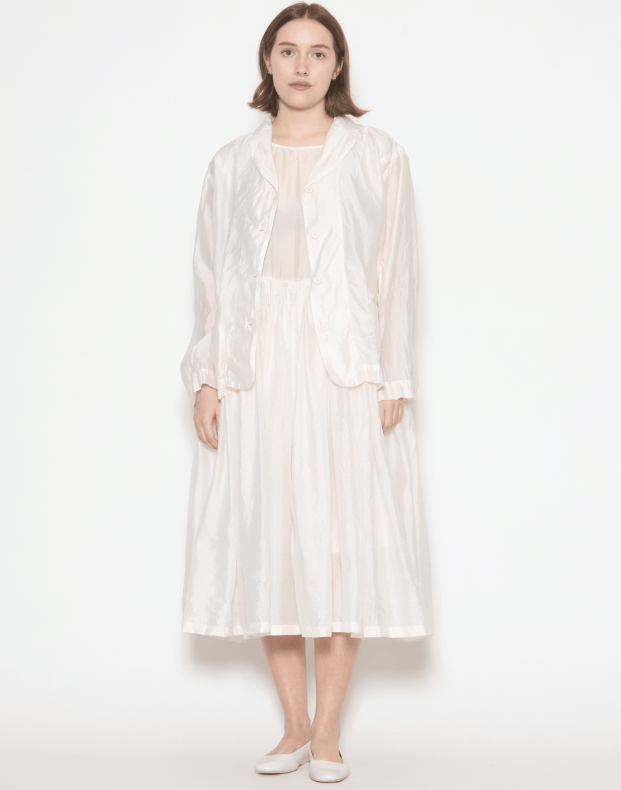 Blush Pink Silk Shylk Oversized Jacket