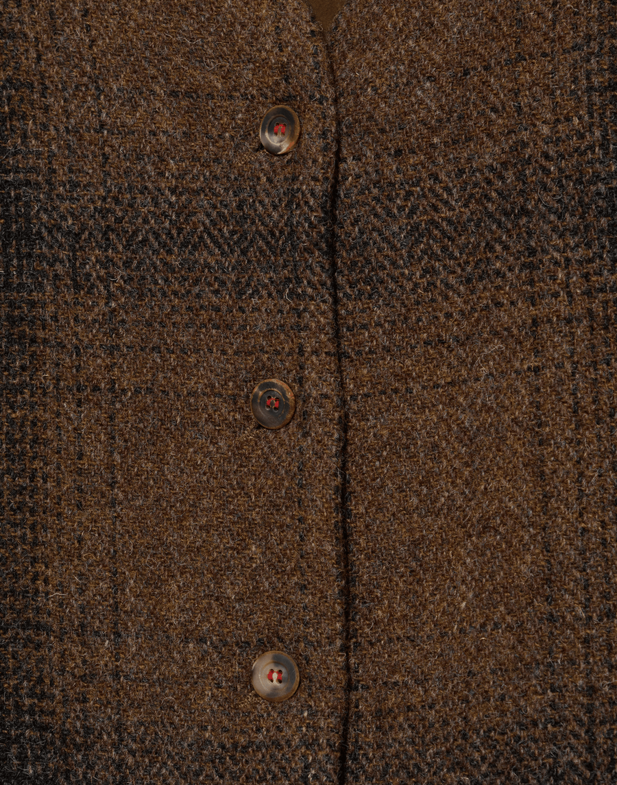 Brown Virgin Wool Gerda Gilet