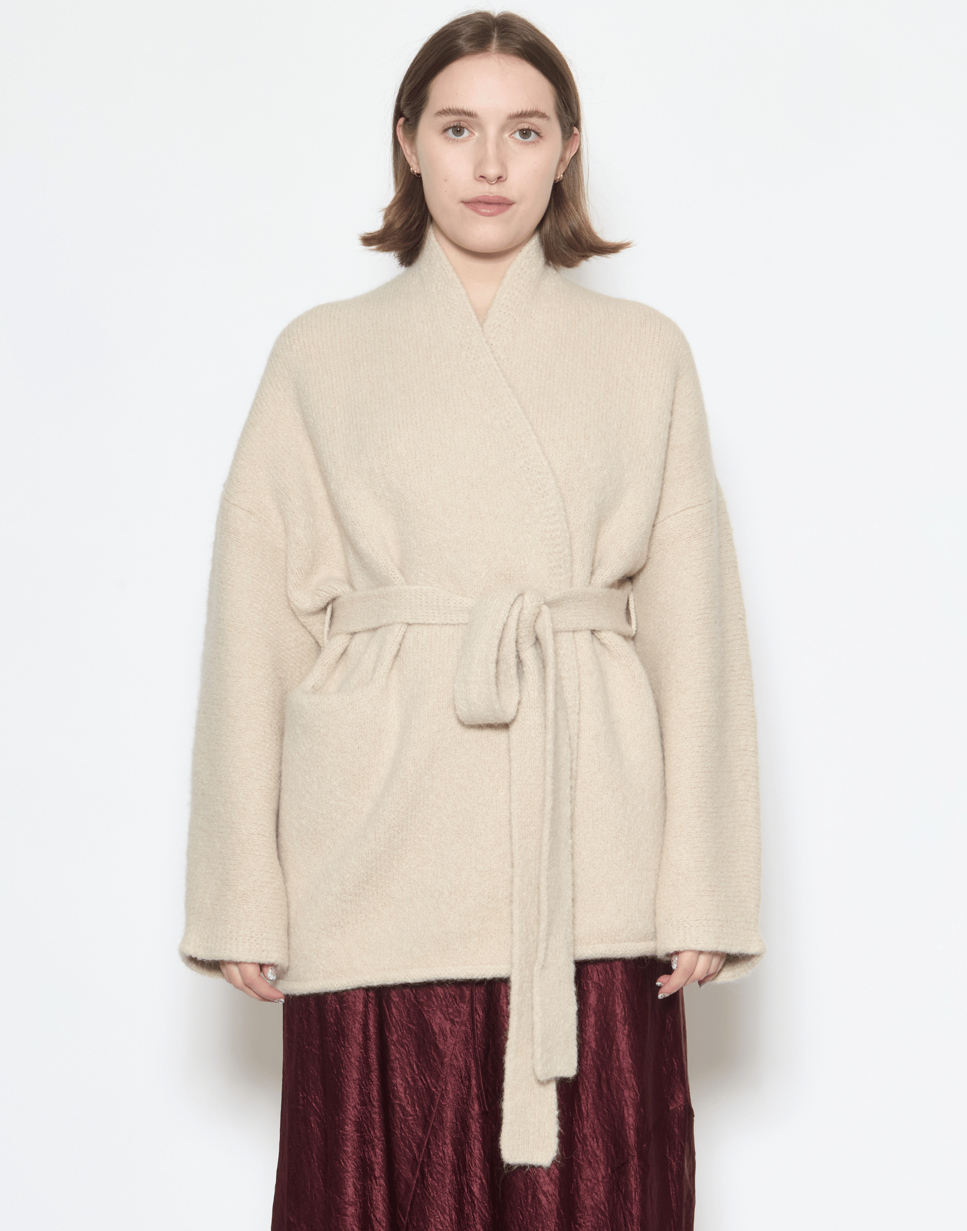 Antique Melange Alpaca Blend Coto Cardigan