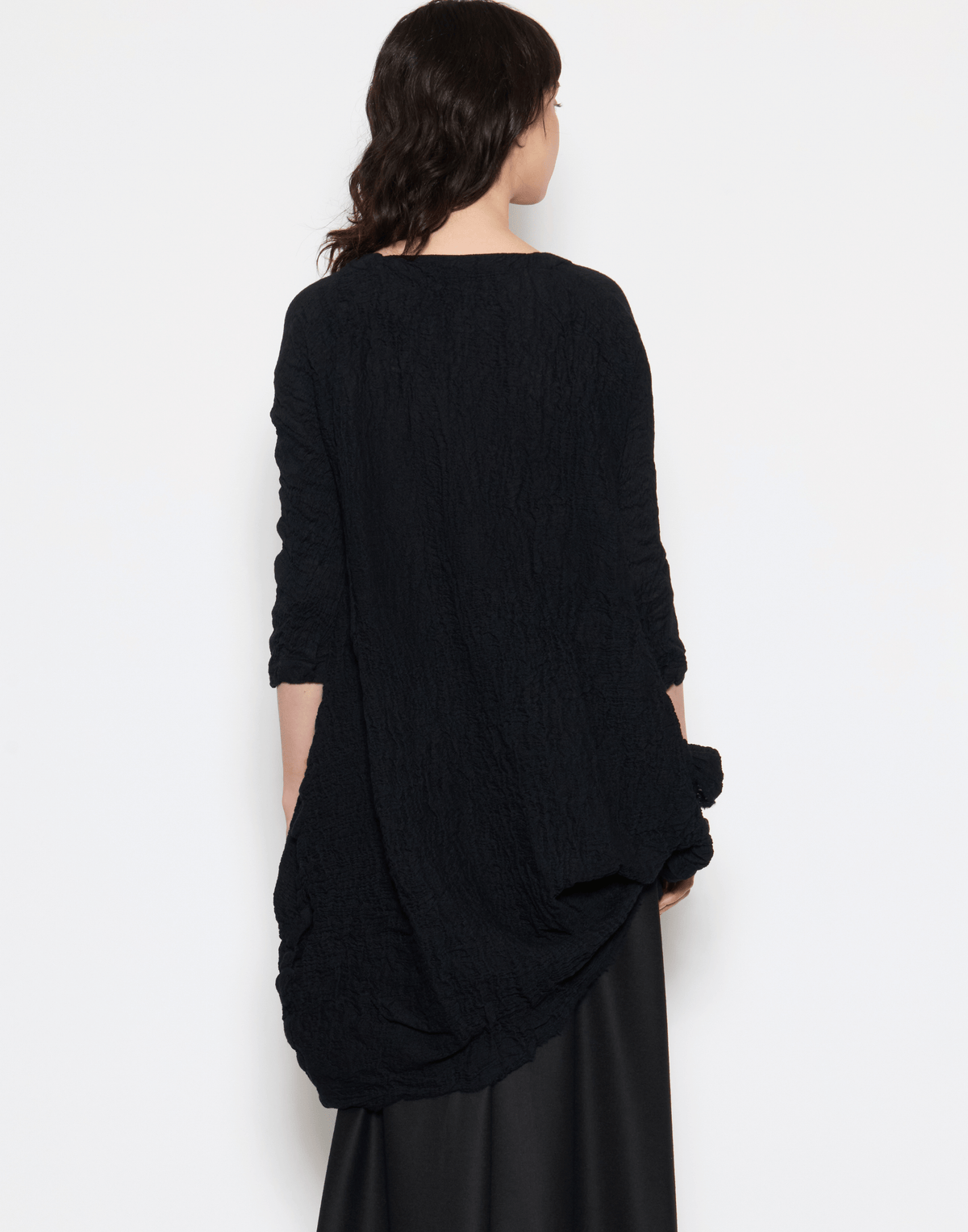 Navy & Black Wool Venti Lavato Dress