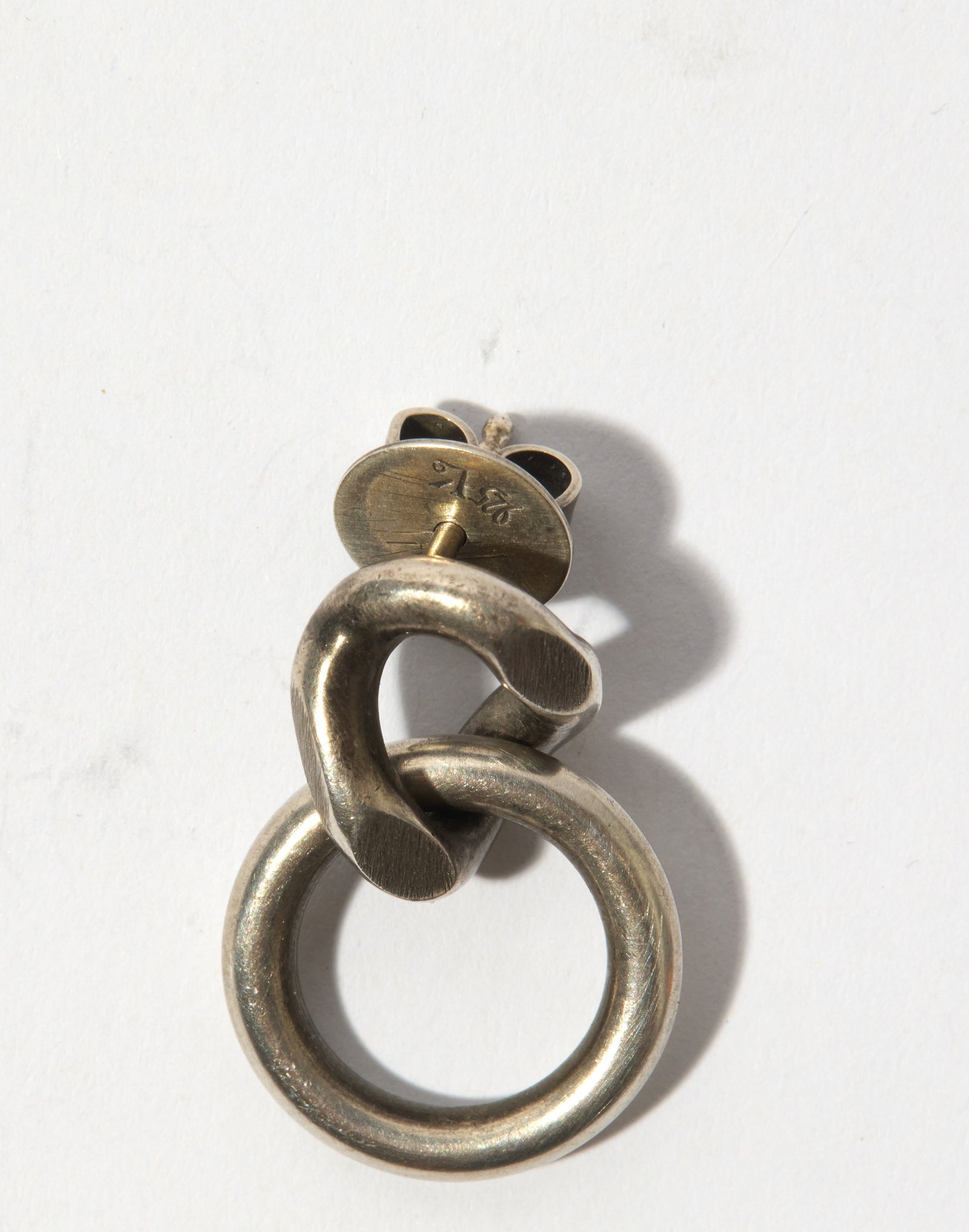 アクセサリー WERKSTATT:MUNCHEN earrings filed link Shop Werkstatt Munchen Earrings Online | Silver Link Filled