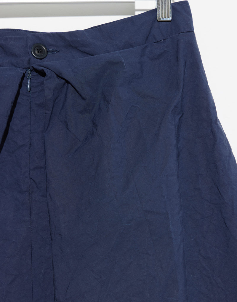 Steel Blue Cotton Moon Midi Skirt