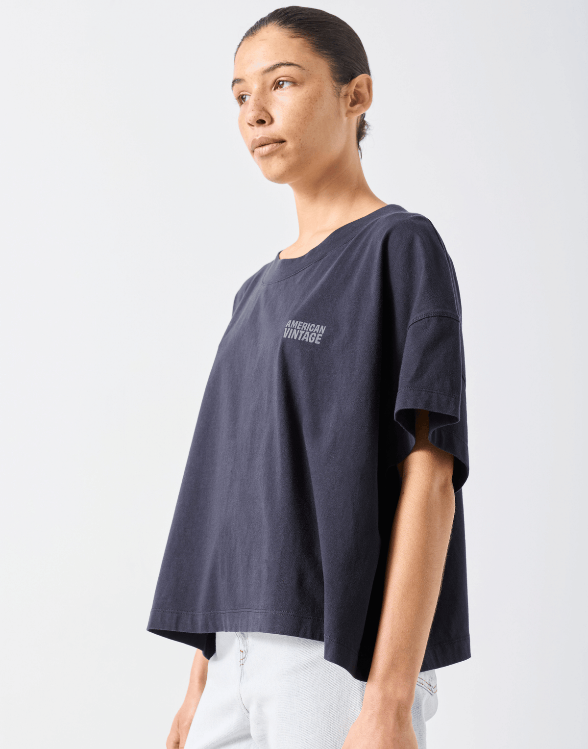 Black Cotton Gixy Logo T-Shirt