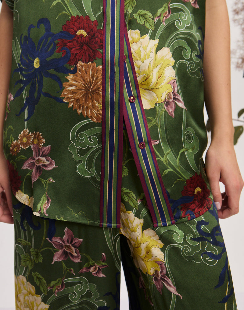 Silk Satin Avery Shirt
