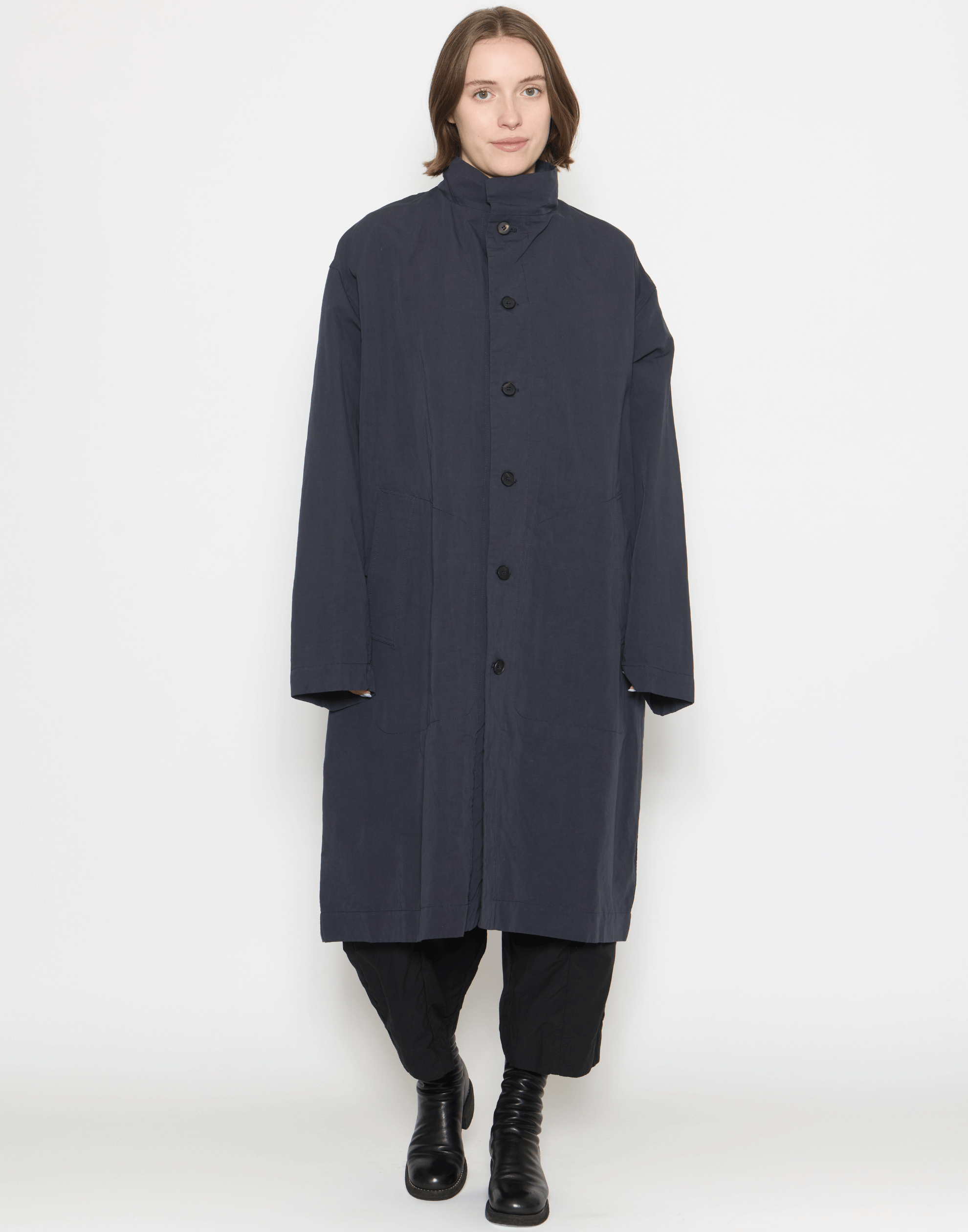 Night Cotton & Linen Water-Repellent Alex Coat