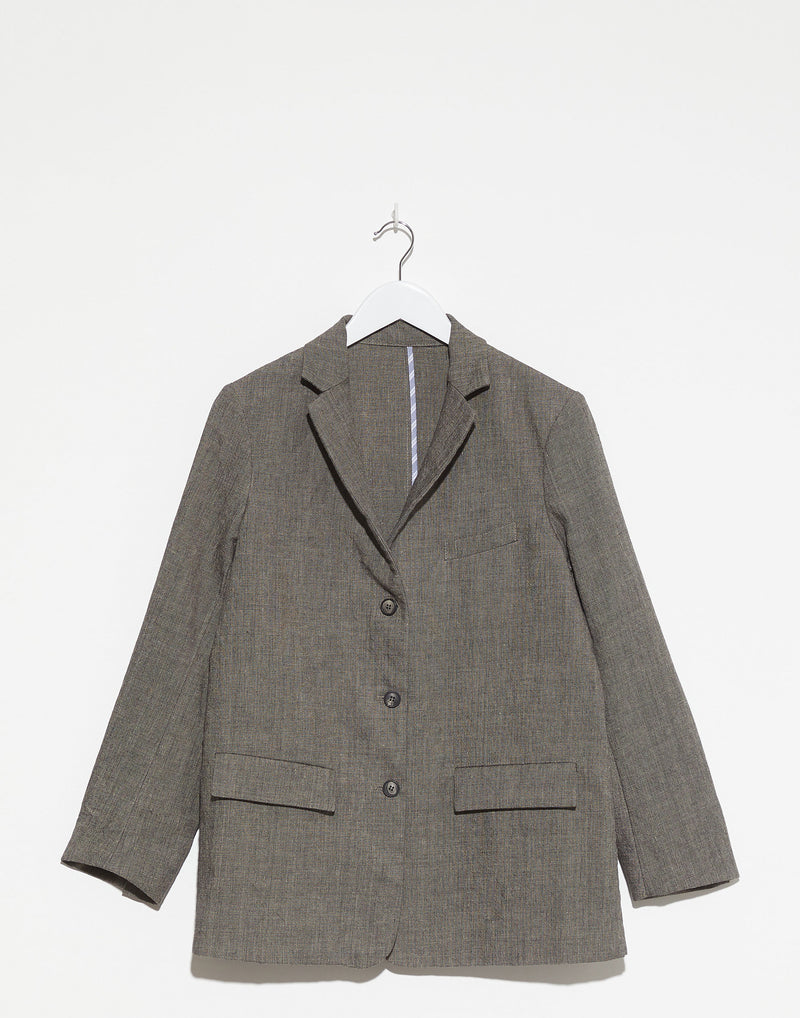 Grey Wool & Linen Steph Jacket