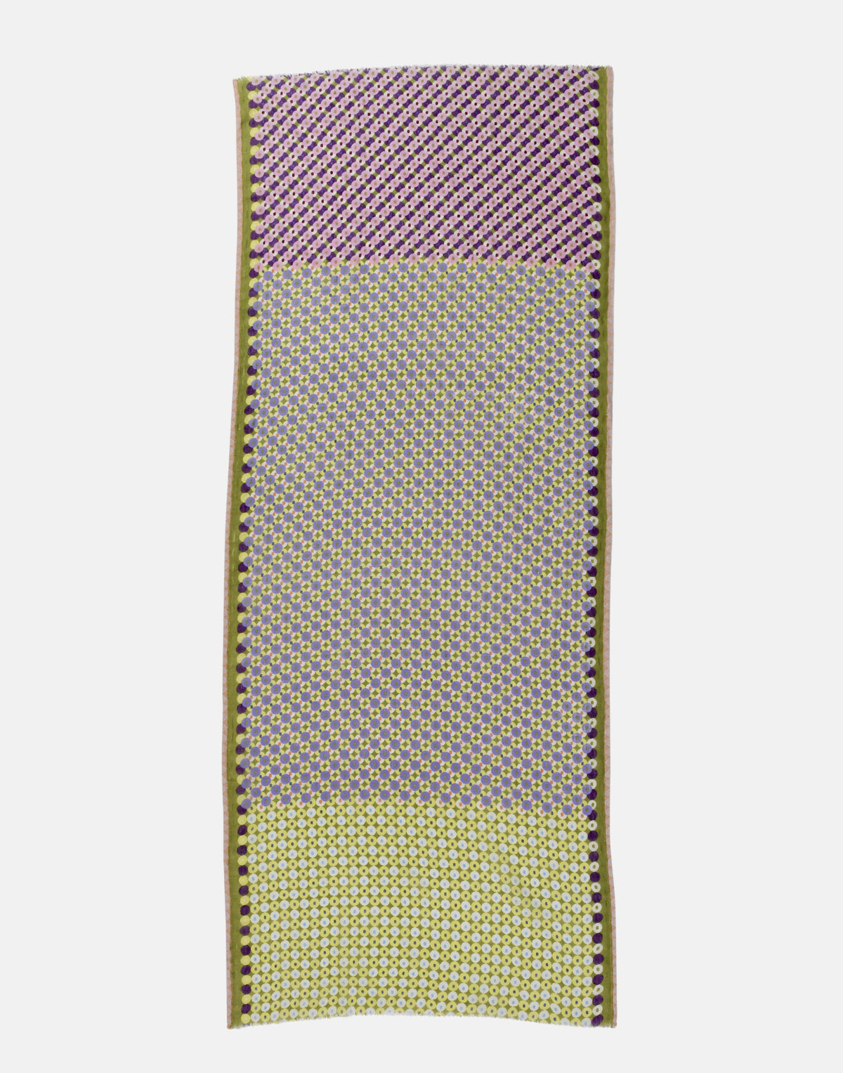 Lime Linen & Cotton Scarf