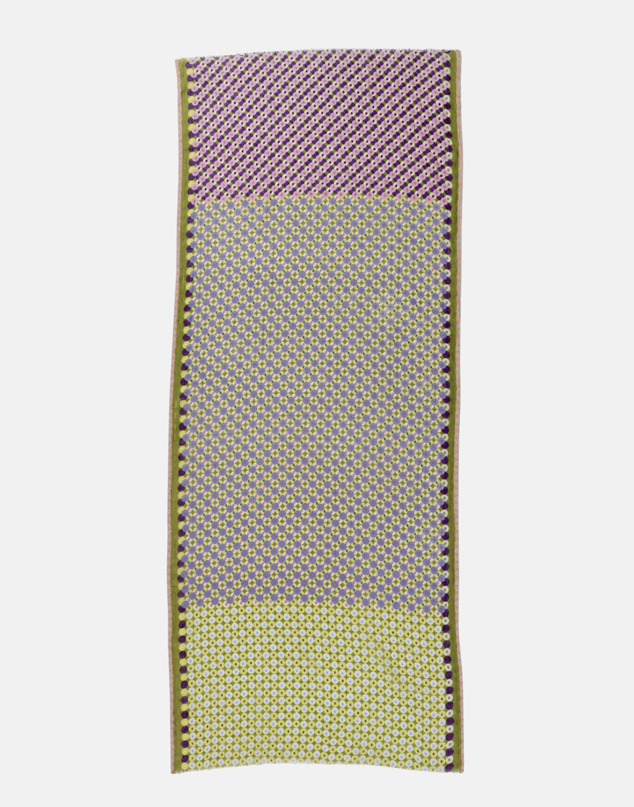 Lime Linen & Cotton Scarf