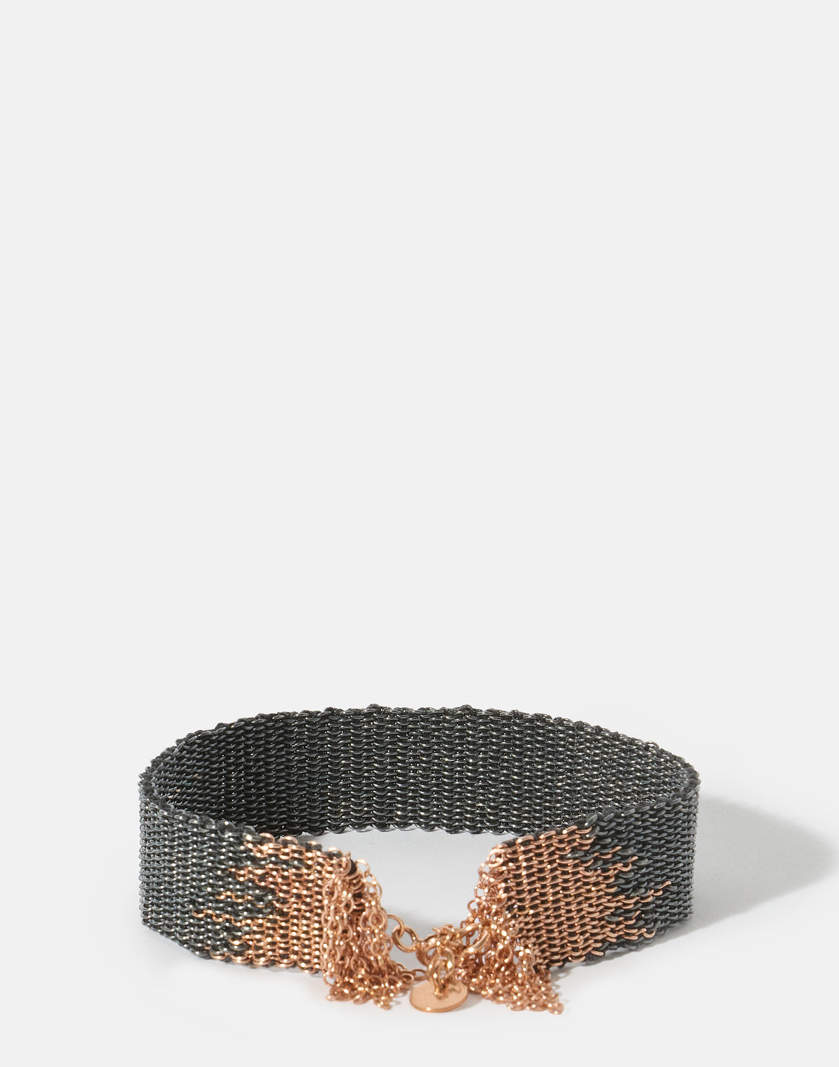 Oxidised Silver & Rose Gold No. 018.16 Bracelet