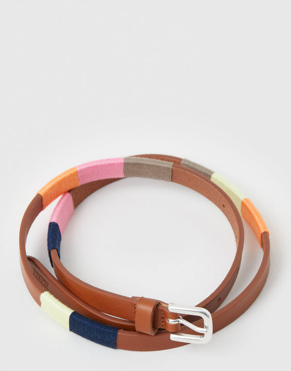Wrapped Leather Belt