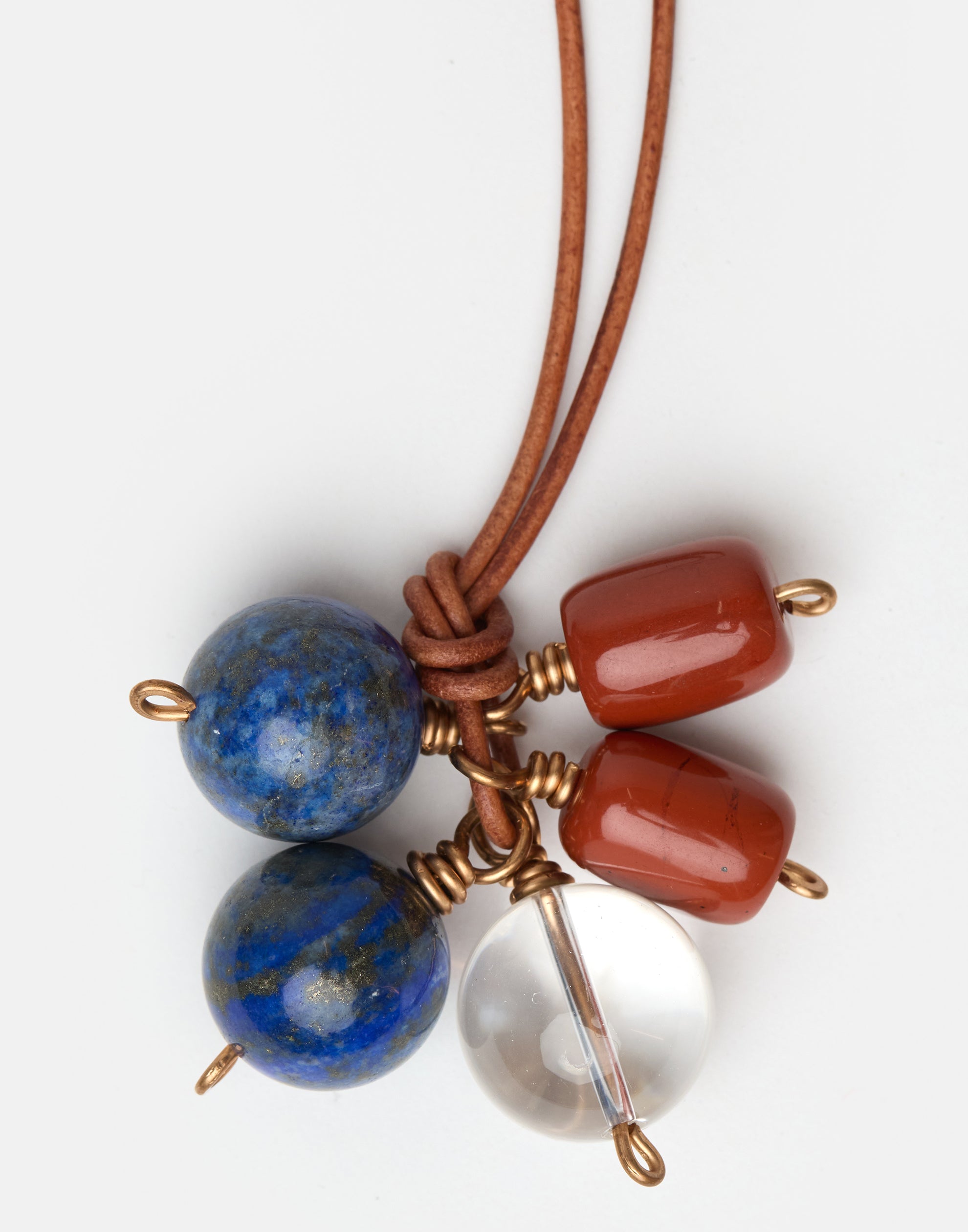 Lapis Lazuli Mixed Stone Pendant Necklace