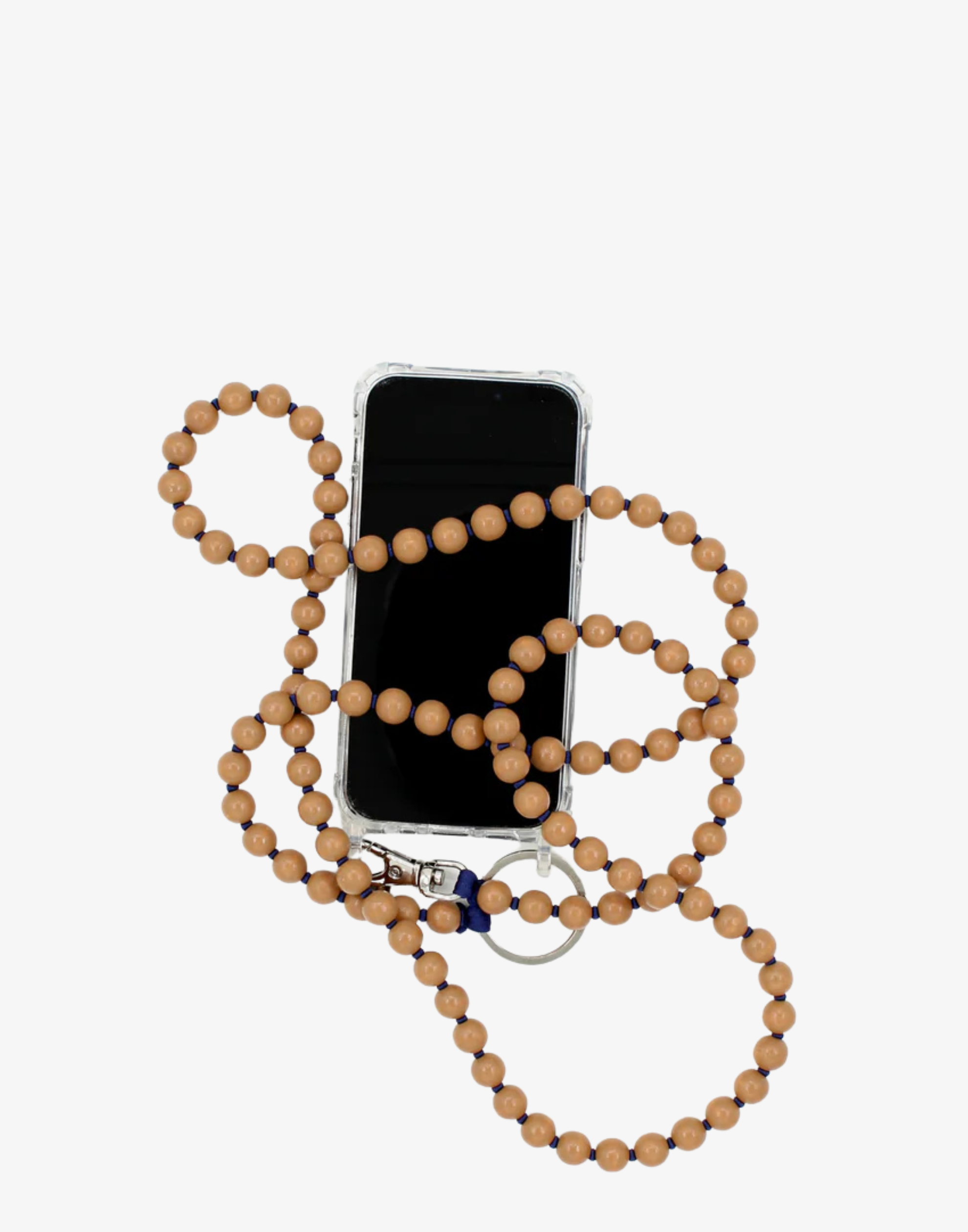 Mocca & Navy Phone Necklace