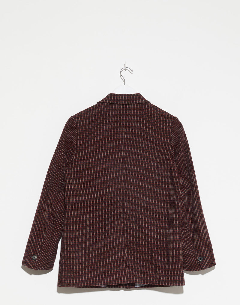 Red Check Wool Steph Jacket