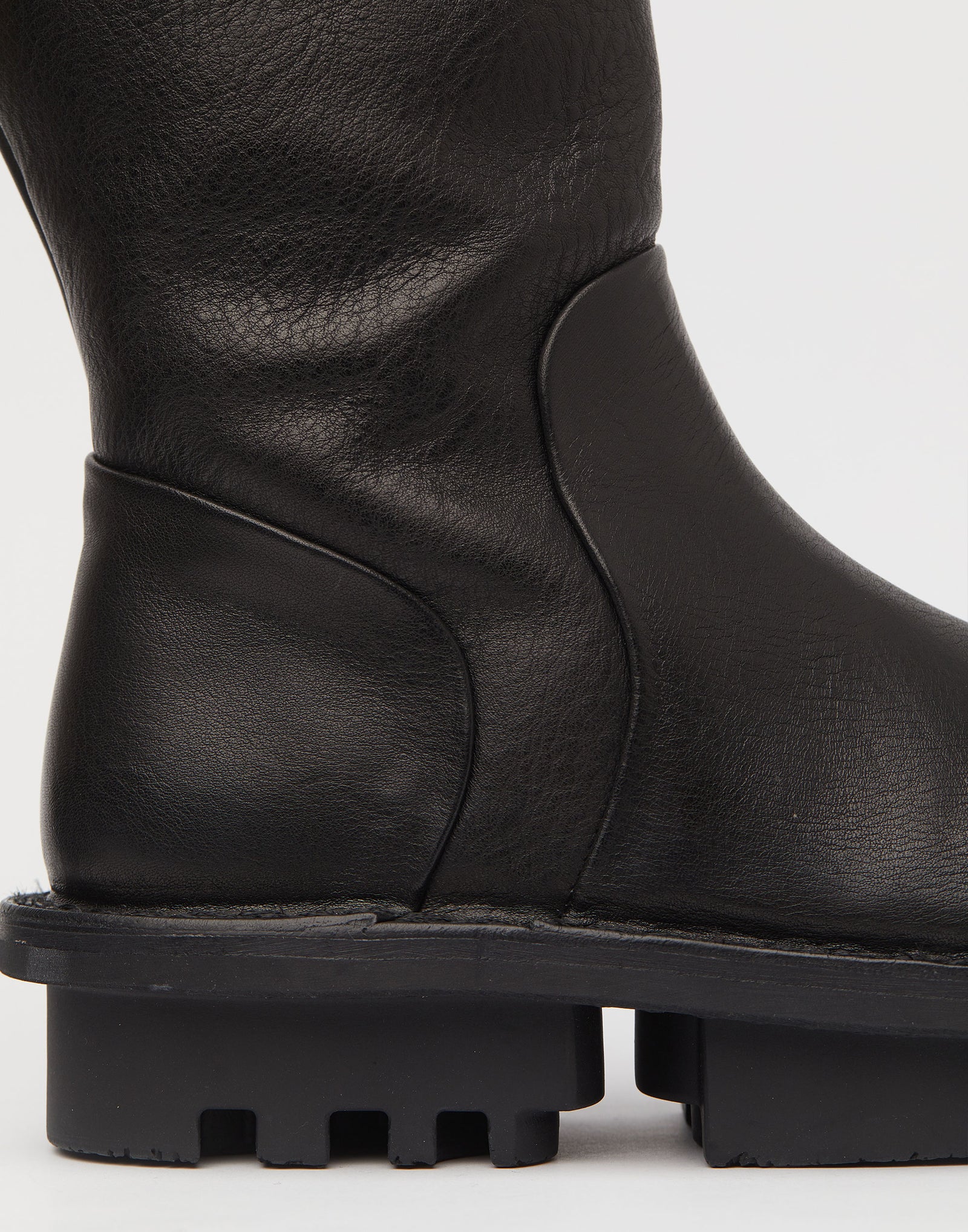 Shop Trippen Shoes Online | Black Leather Mid Height Sanft