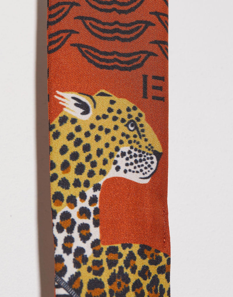 Orange Mantra Silk Tie