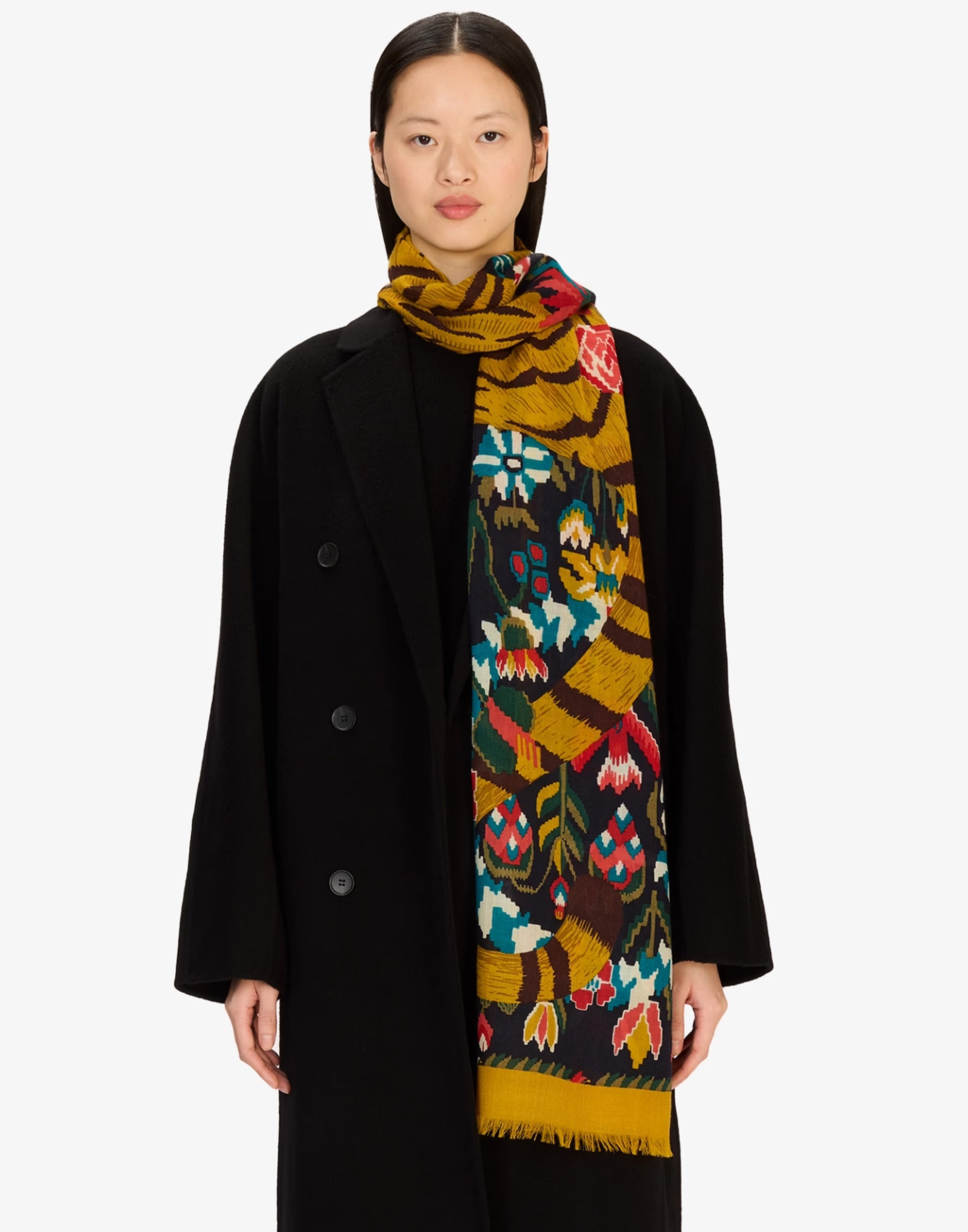 Multicolour Wool Jorgan Scarf