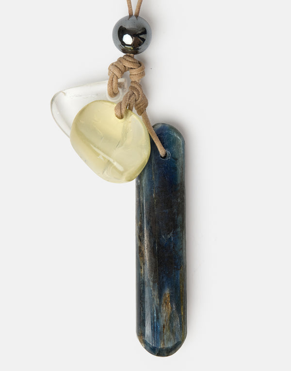 Mixed Stone Pendant Necklace