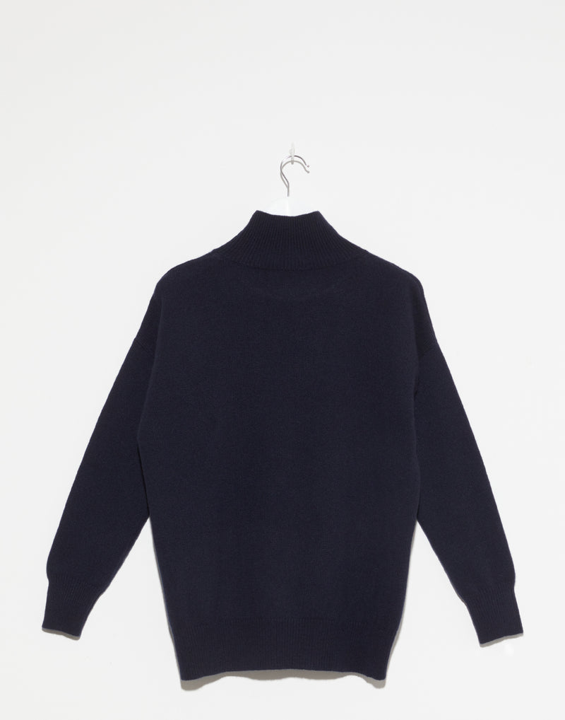 Beluga Blue Cashmere Iris Pullover