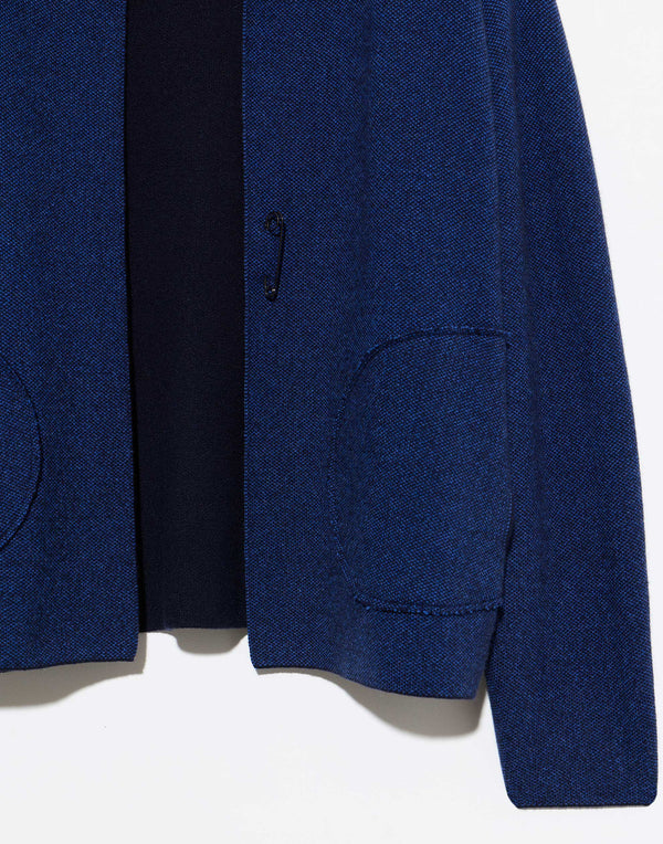 Ocean Wave Cashmere Reversible Loro Jacket
