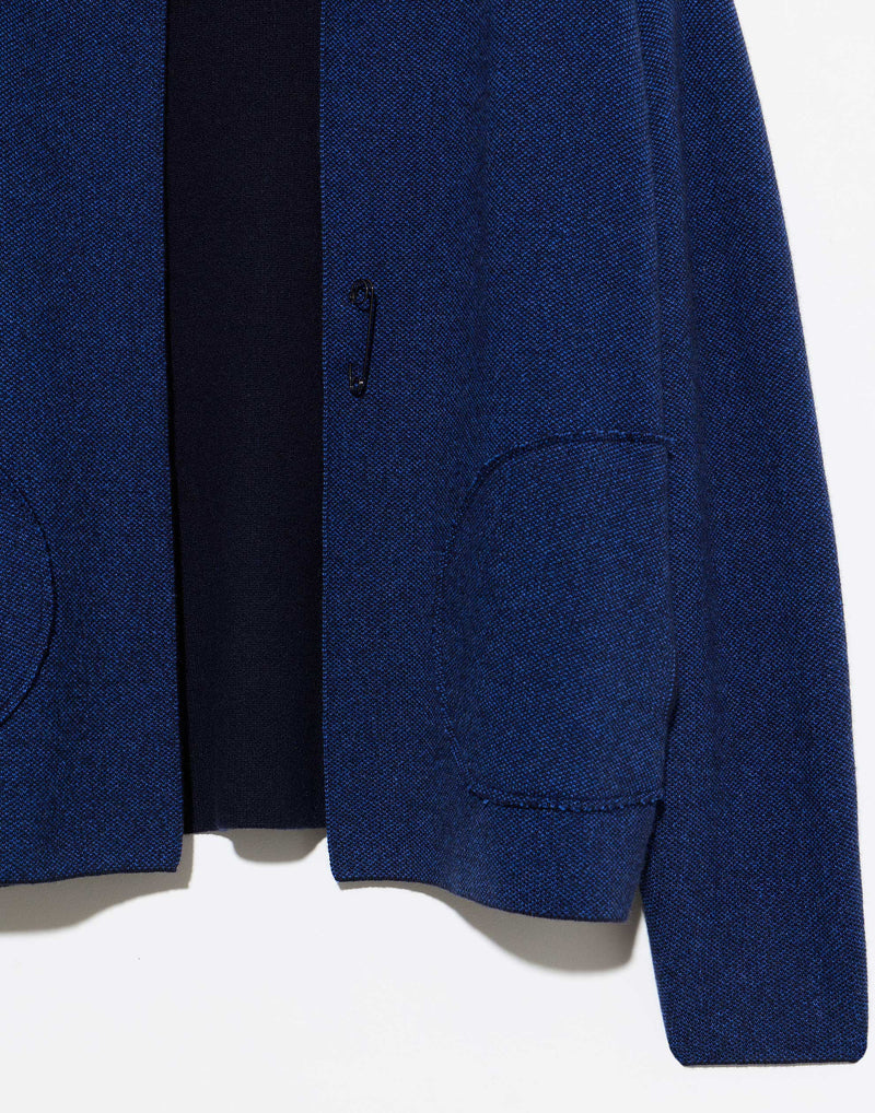 Ocean Wave Cashmere Reversible Loro Jacket