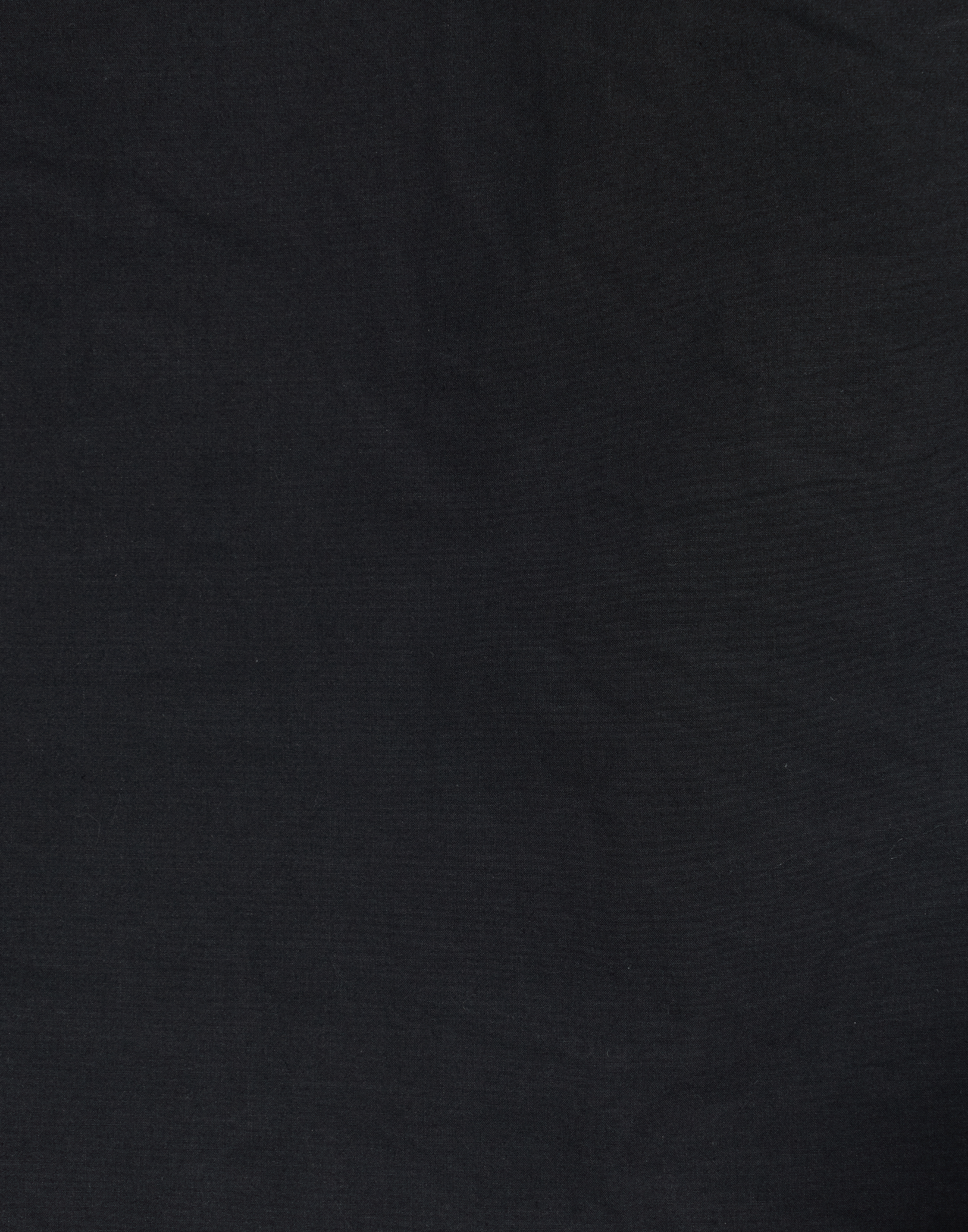 Black Waxed Cotton Skirt