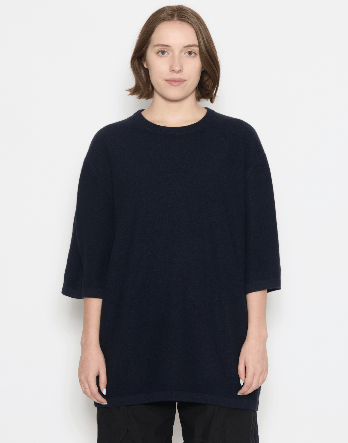 Ocean Blue Cashmere Tarn Pullover