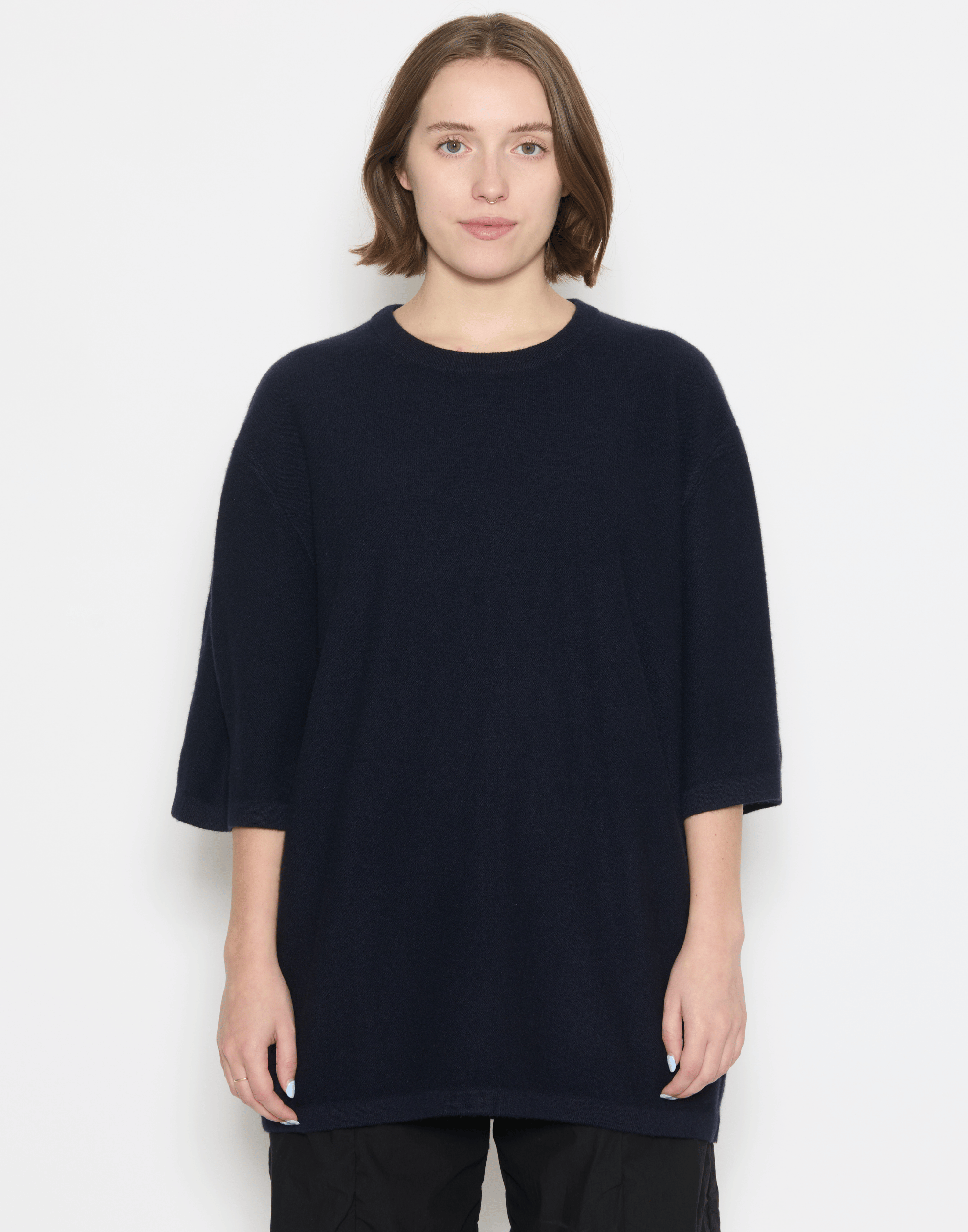 Ocean Blue Cashmere Tarn Pullover