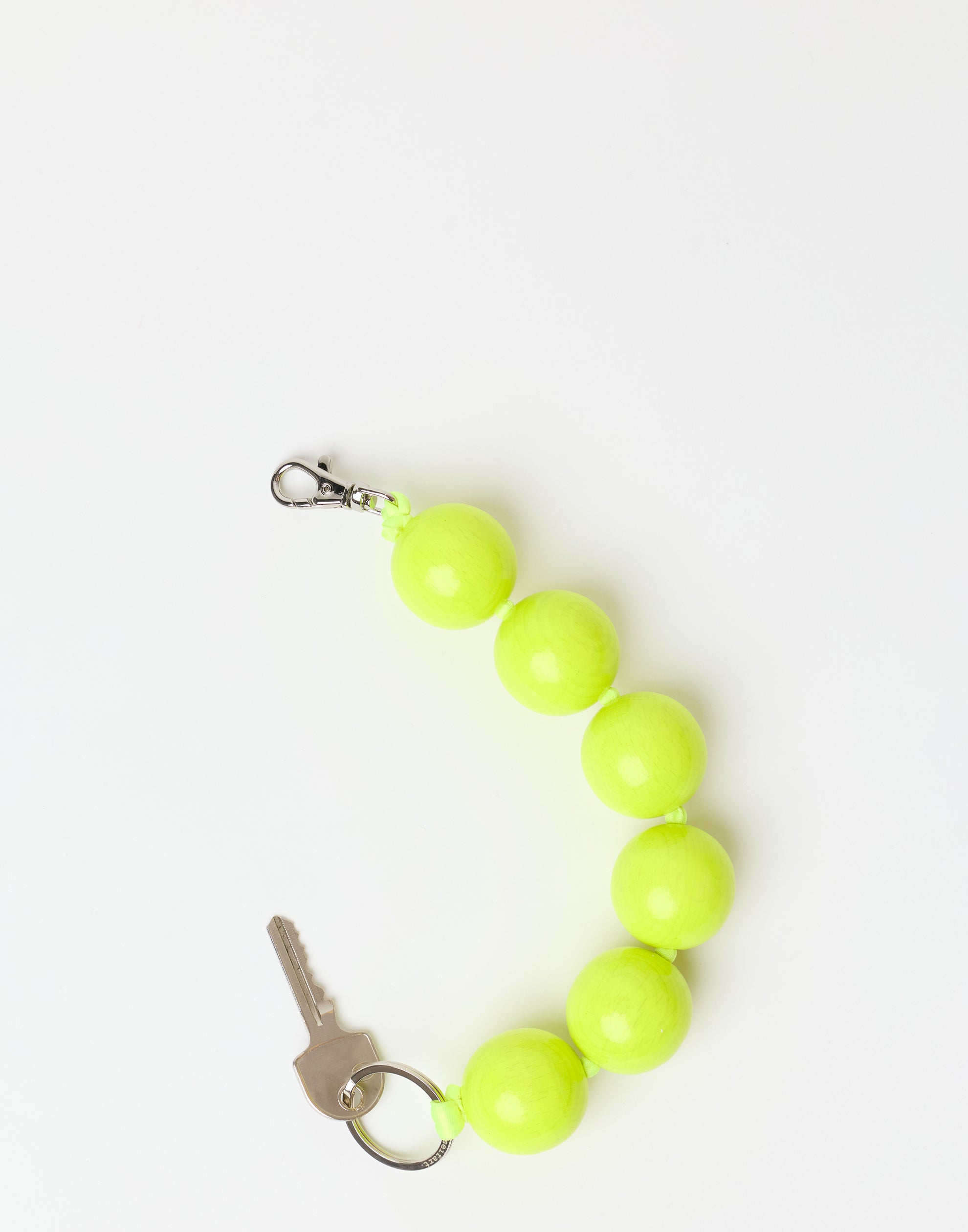 Neon Yellow Extra Large Perlen Key Chain