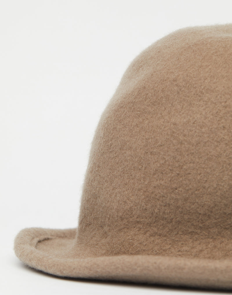 Grey Beige Lazy Small + Felt Hat
