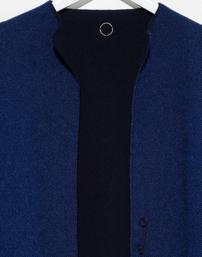 Ocean Wave Cashmere Reversible Loro Jacket