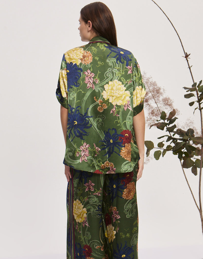 Silk Satin Avery Shirt
