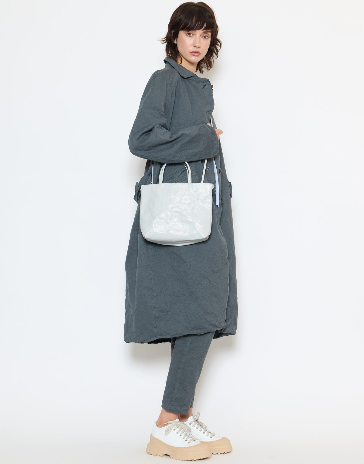 Marmo Naplak Leather Mini City Shopper Bag