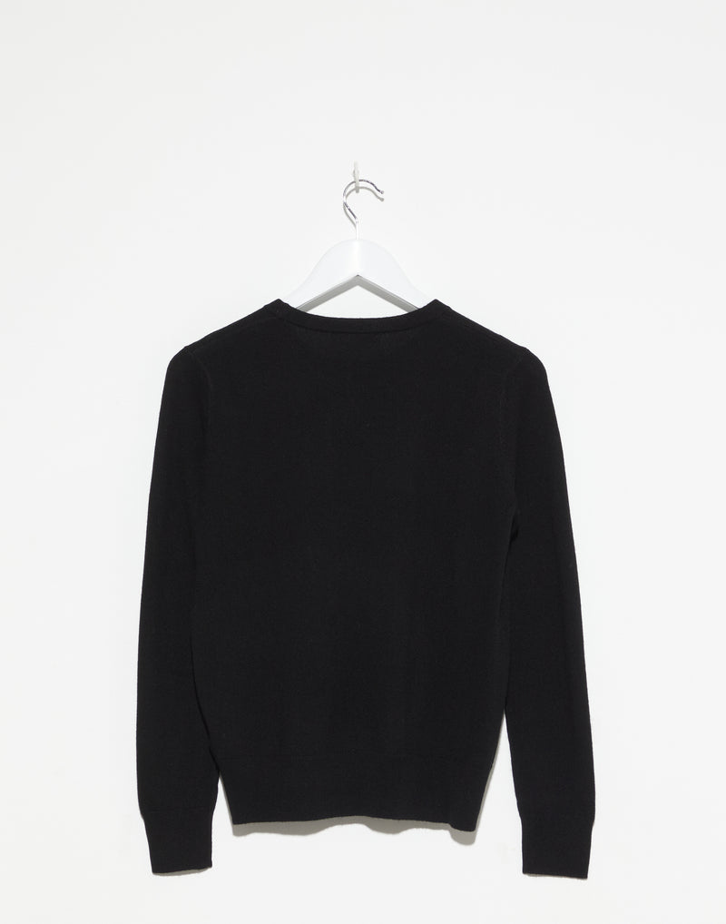 Black Cashmere Essential Pullover