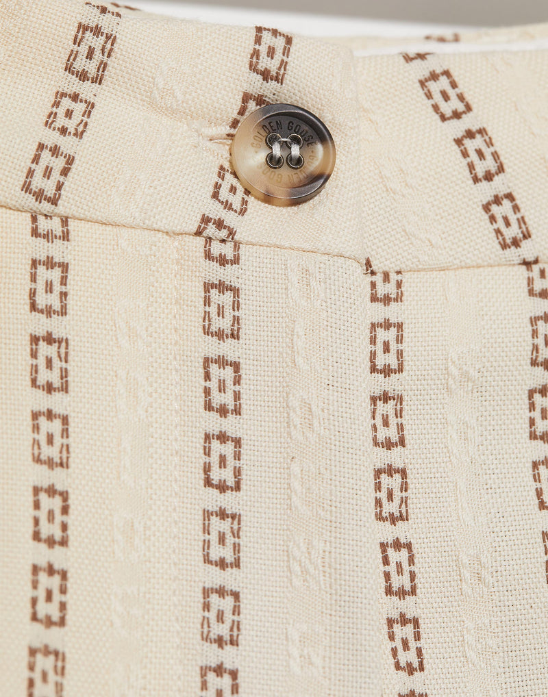 Journey Cotton Jacquard Flared Pants