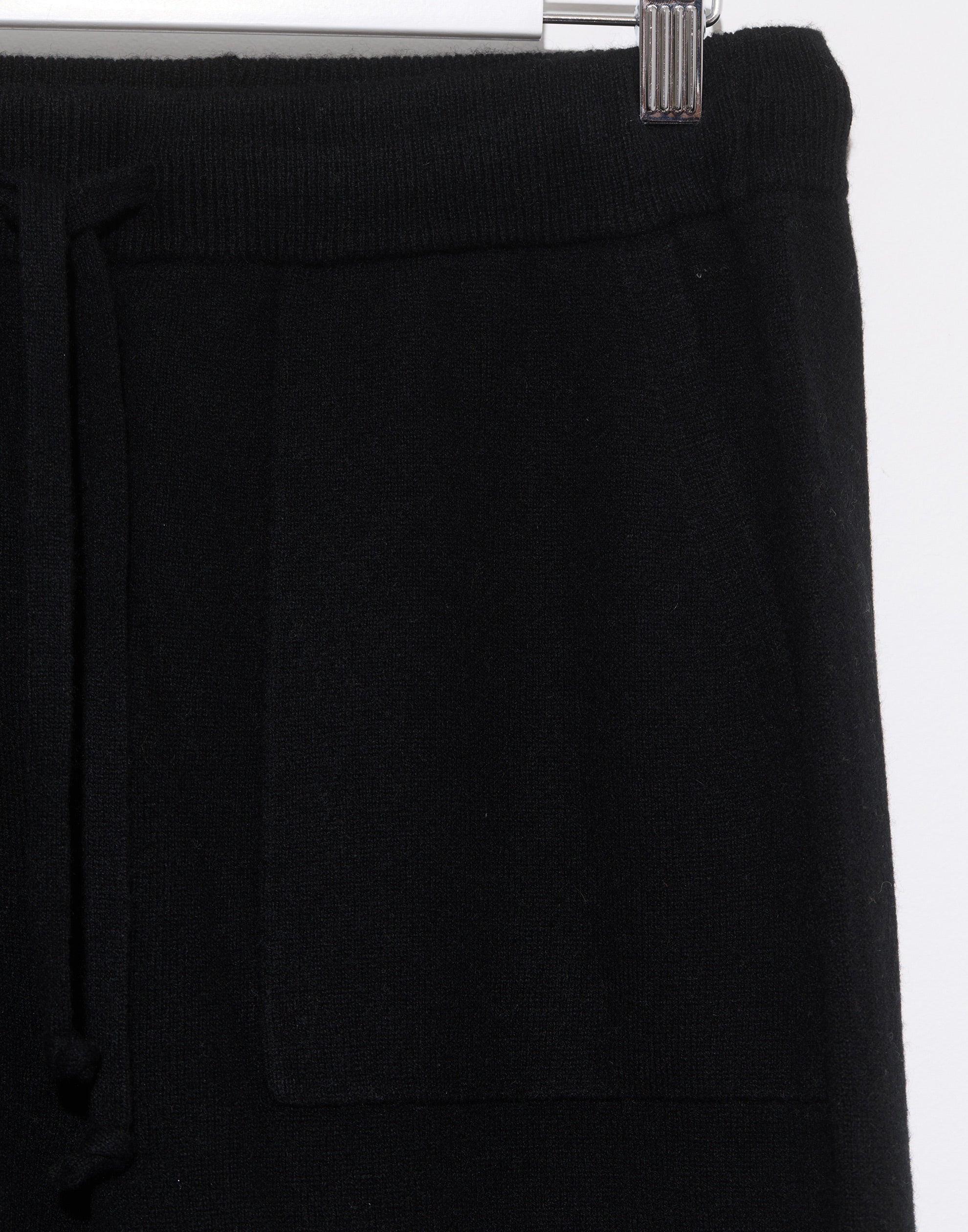 Black Cashmere Pocketed Pants