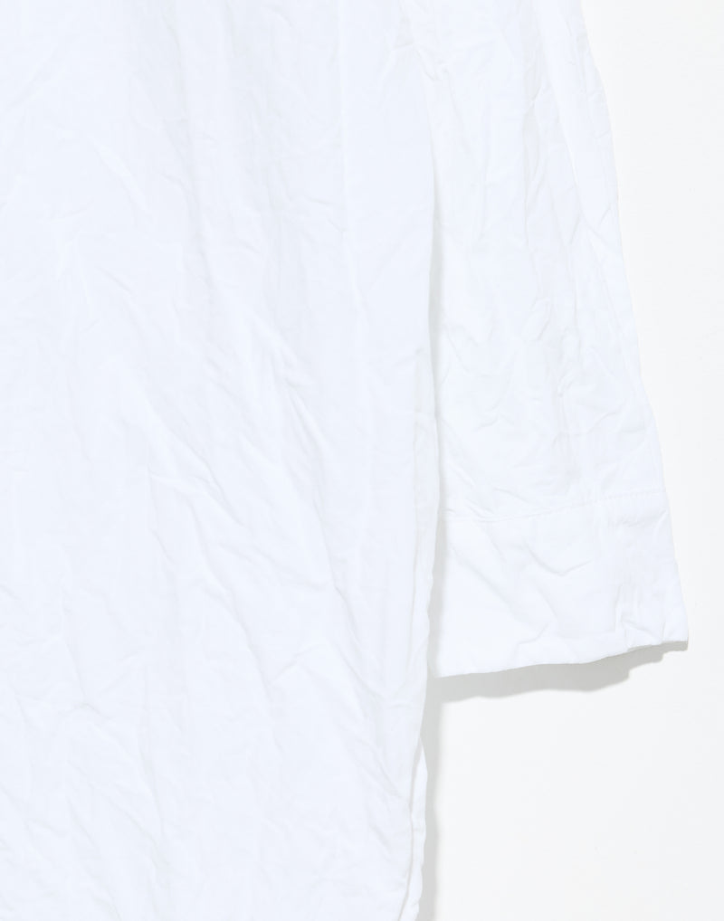 White Cotton More Lunga Lavata Shirt