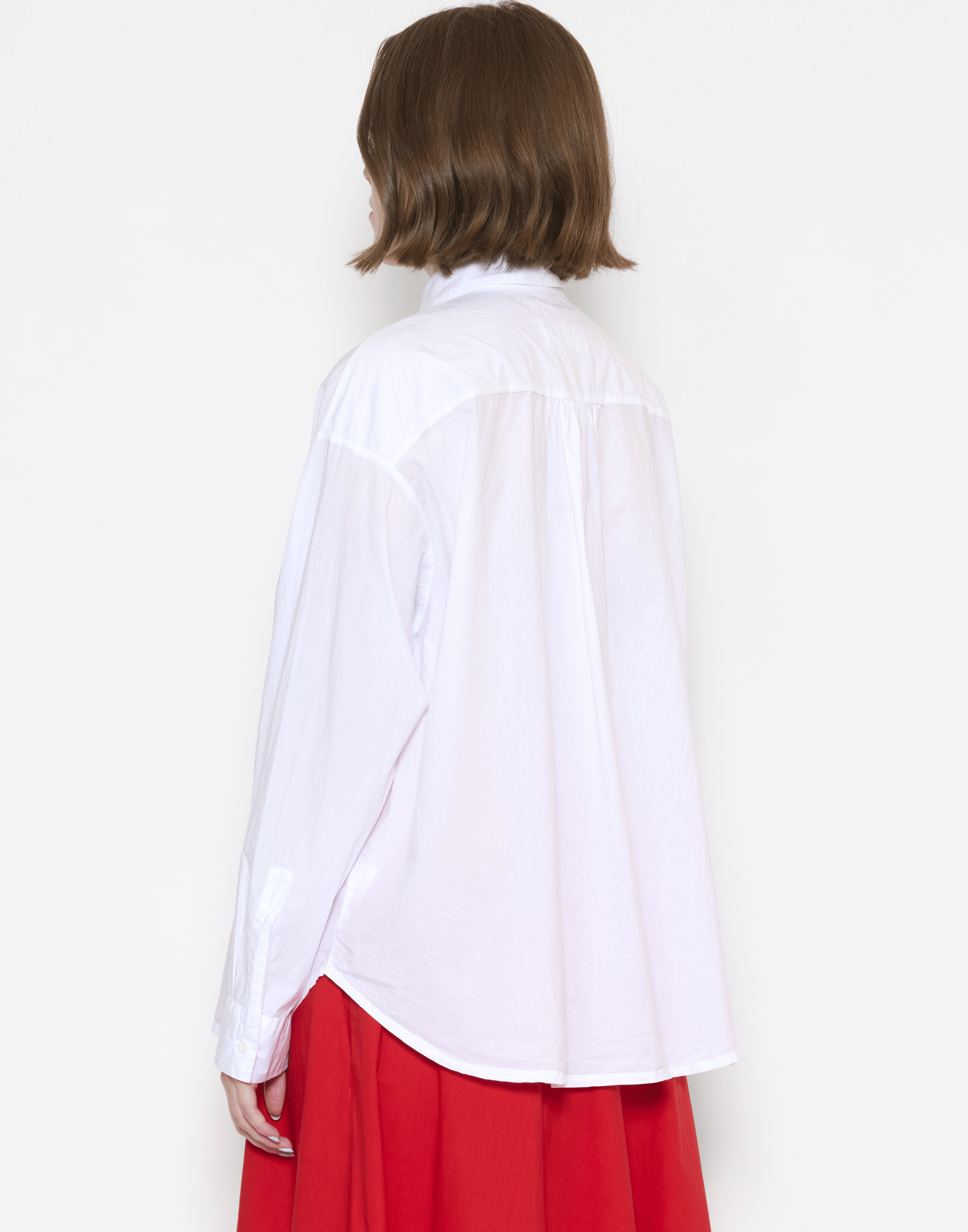 White Cotton Poplin Eolia Shirt