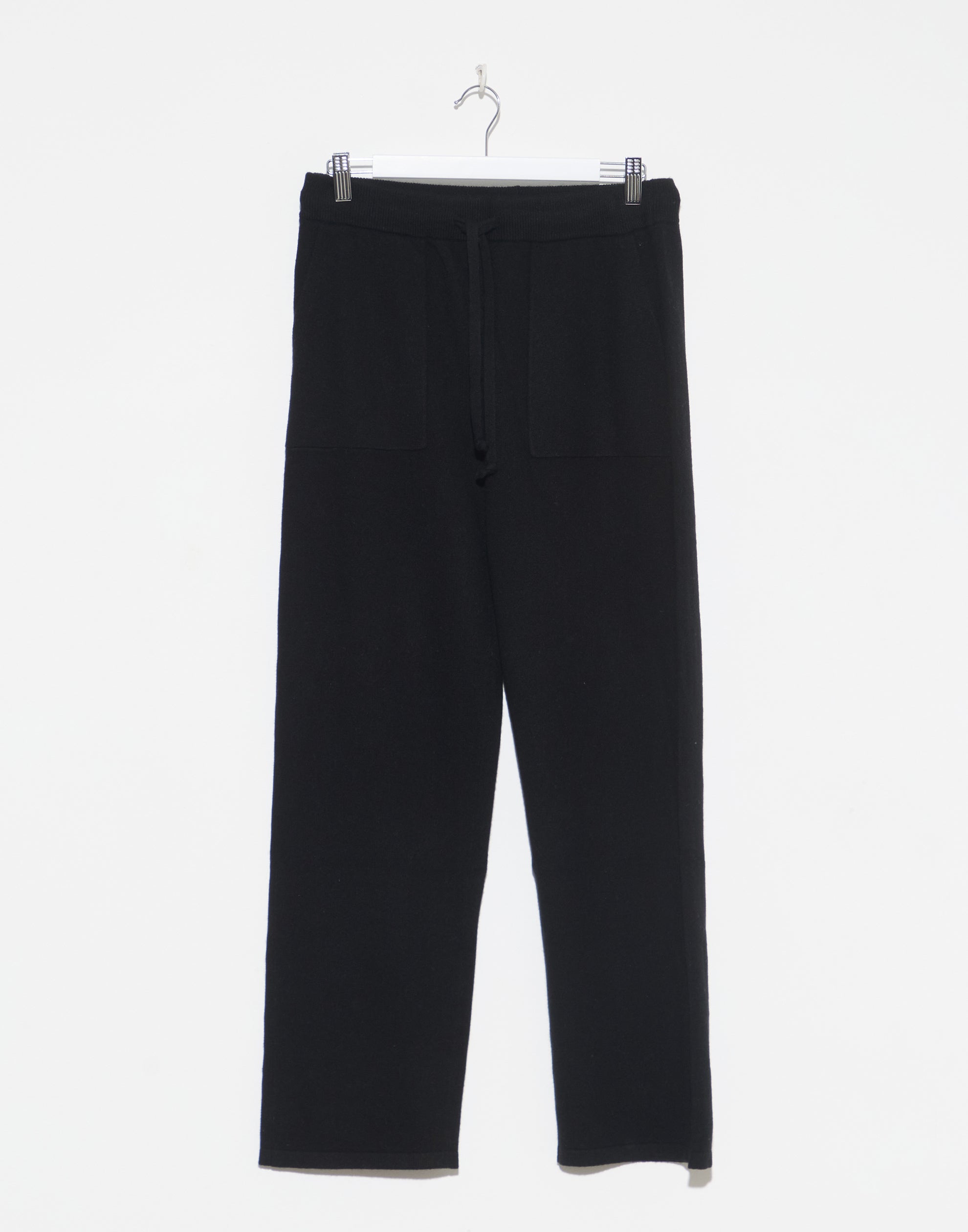 Black Cashmere Pocketed Pants