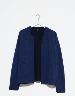 Ocean Wave Cashmere Reversible Loro Jacket