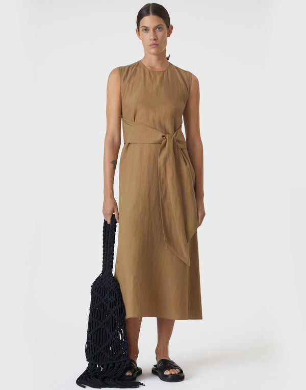 closed-nutmeg-linen-blend-belt-dress.jpeg