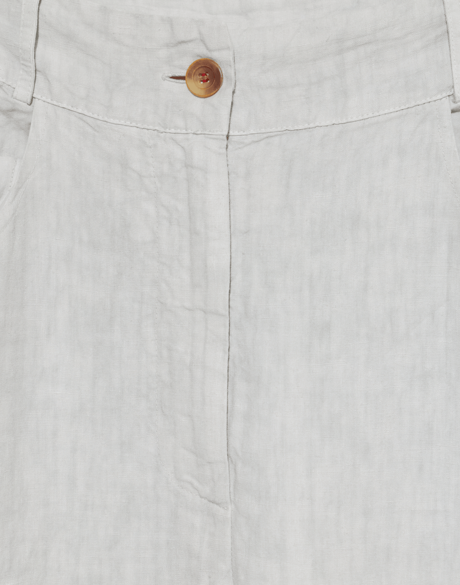 Pearl Grey Linen Pieroschka Pants