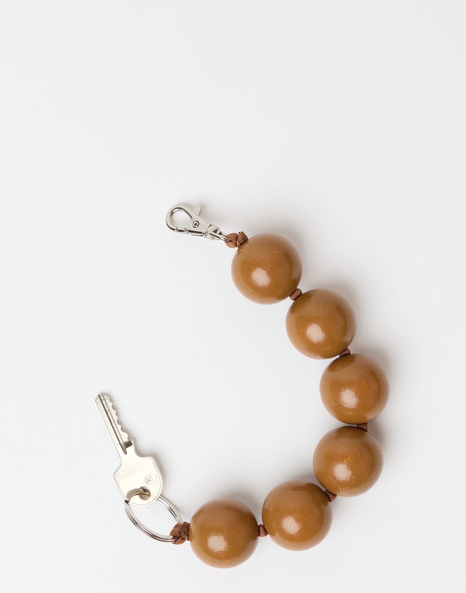 Mocha Extra Large Perlen Key Chain