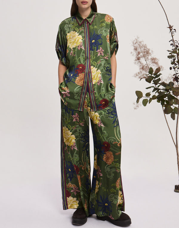 Silk Satin Avery Shirt