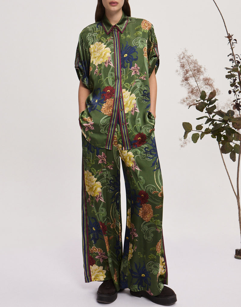 Silk Satin Avery Shirt