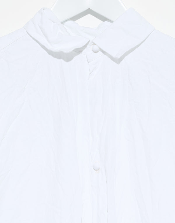 White Cotton More Lunga Lavata Shirt
