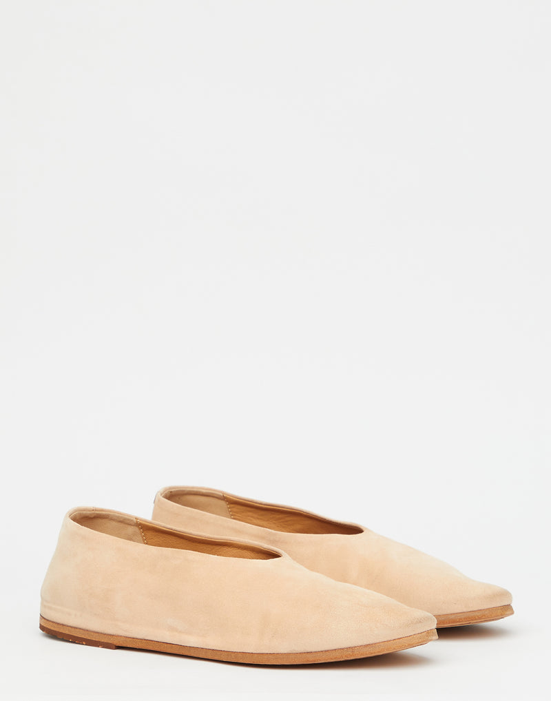 Apricot Suede Coltellaccio Slippers